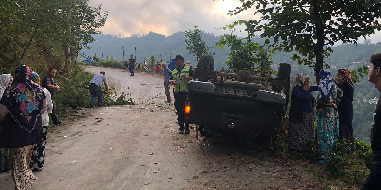 Rize'de Trafik Kazası 4 Yaralı