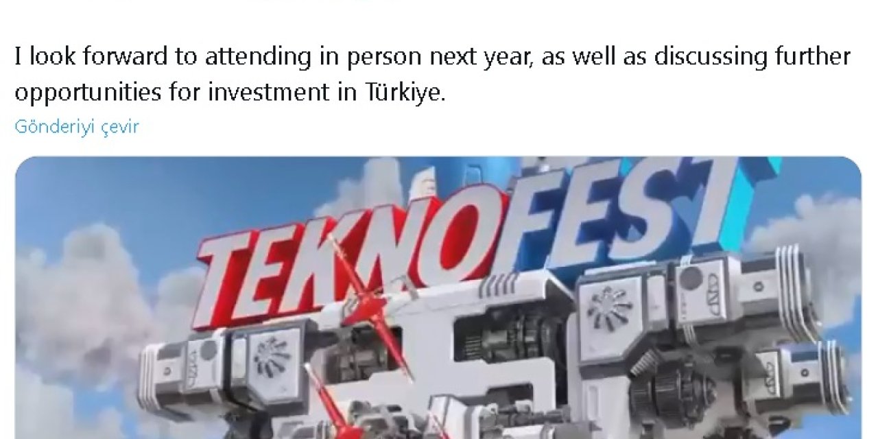 Elon Musk'tan Teknofest Paylaşımı