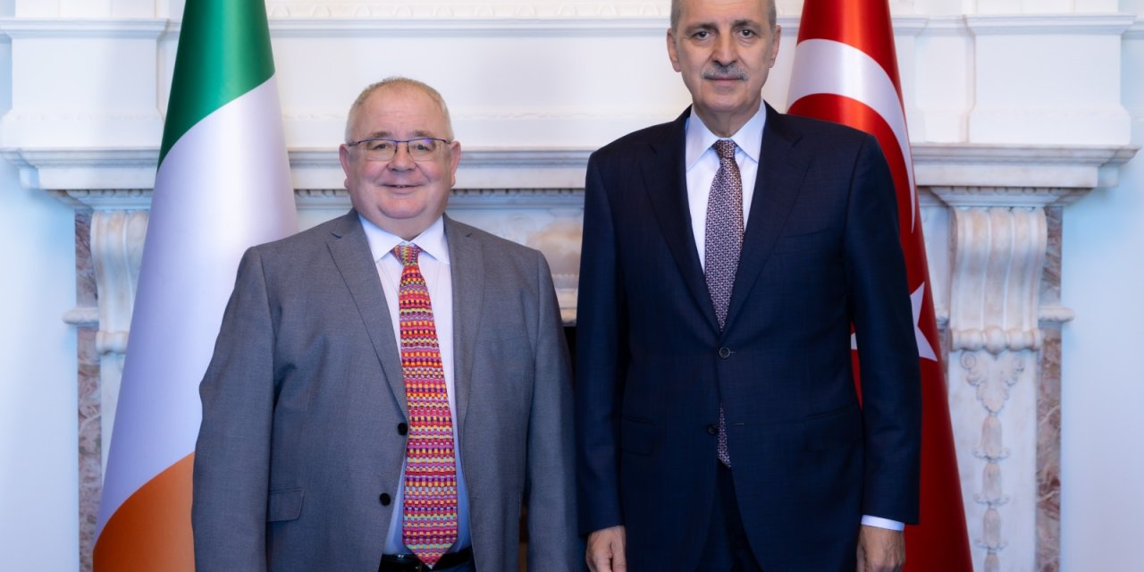 Tbmm Başkanı Kurtulmuş, İrlanda Parlamentosu Temsilciler Meclisi Başkanı  Fearfhail İle Görüştü