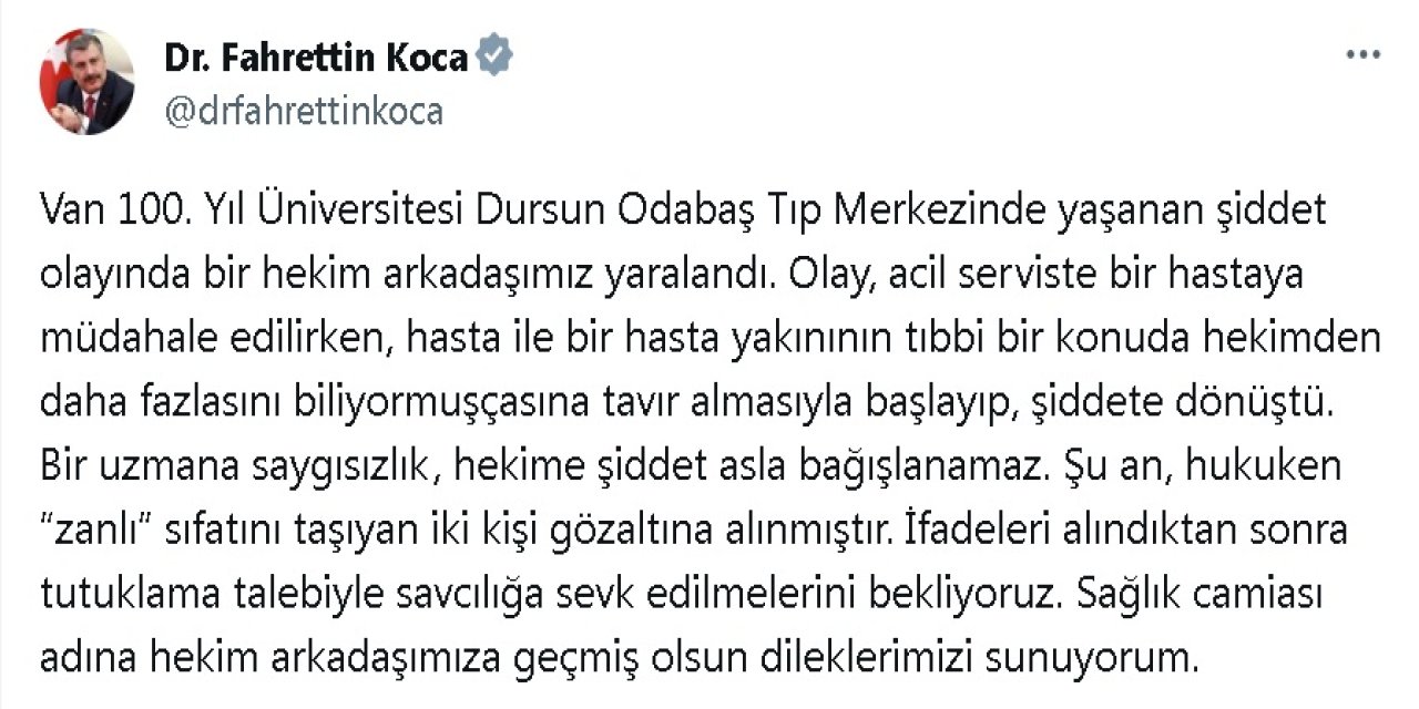 Hasta Yakınları Tarafından Darbedilen Asistan Doktor Yoğun Bakımda (2)