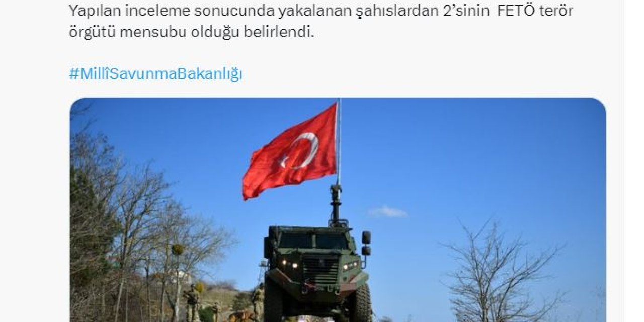 Msb: Yunanistan'a Geçmeye Çalışan 2'si Fetö Menbusu, 8 Kişi Yakalandı