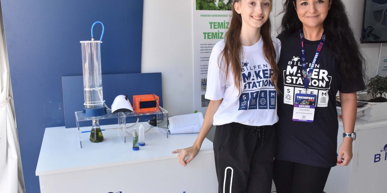 Teknofest'te Bilfen Öğrencileri Çevreci Projelerini Sergiledi