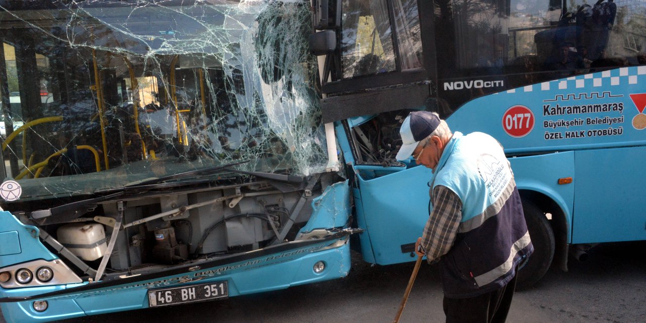 Kahramanmaraş’ta Halk Otobüsleri Çarpıştı: 9 Yaralı