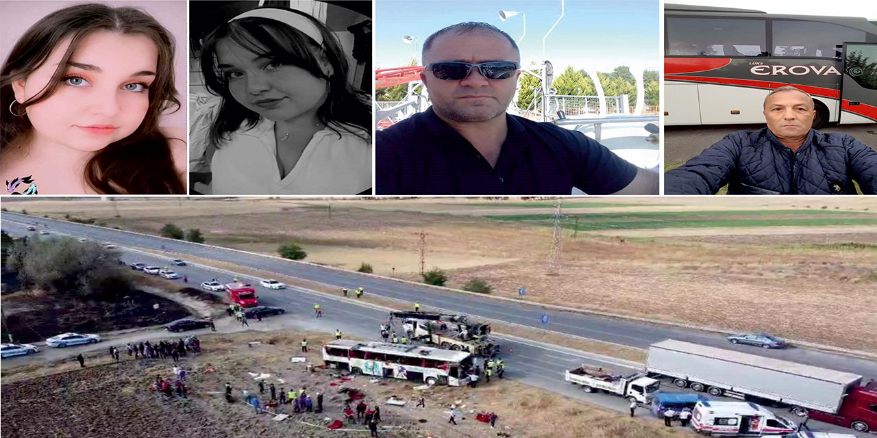 Amasya’da otobüs kazasında ölen 6 kişinin isimleri belirlendi