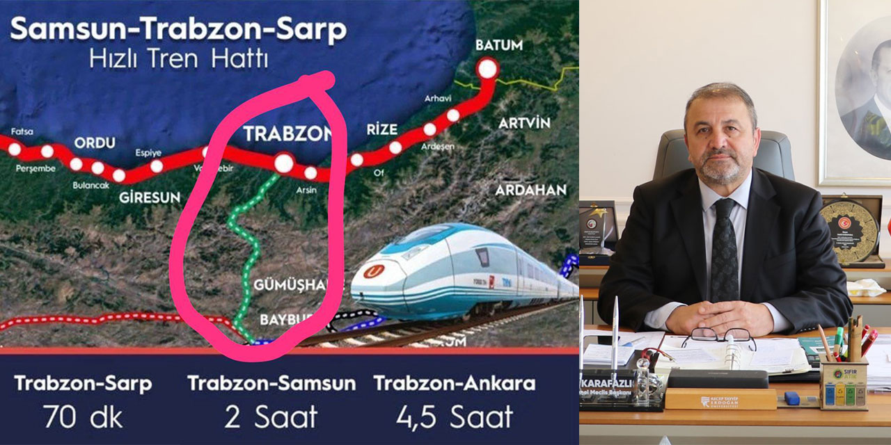 Başkan Karafazlı: Samsun – Sarp Hızlı Tren Yolunun Kuzey – Güney aksı için düşünülen güzergah rantabl değil