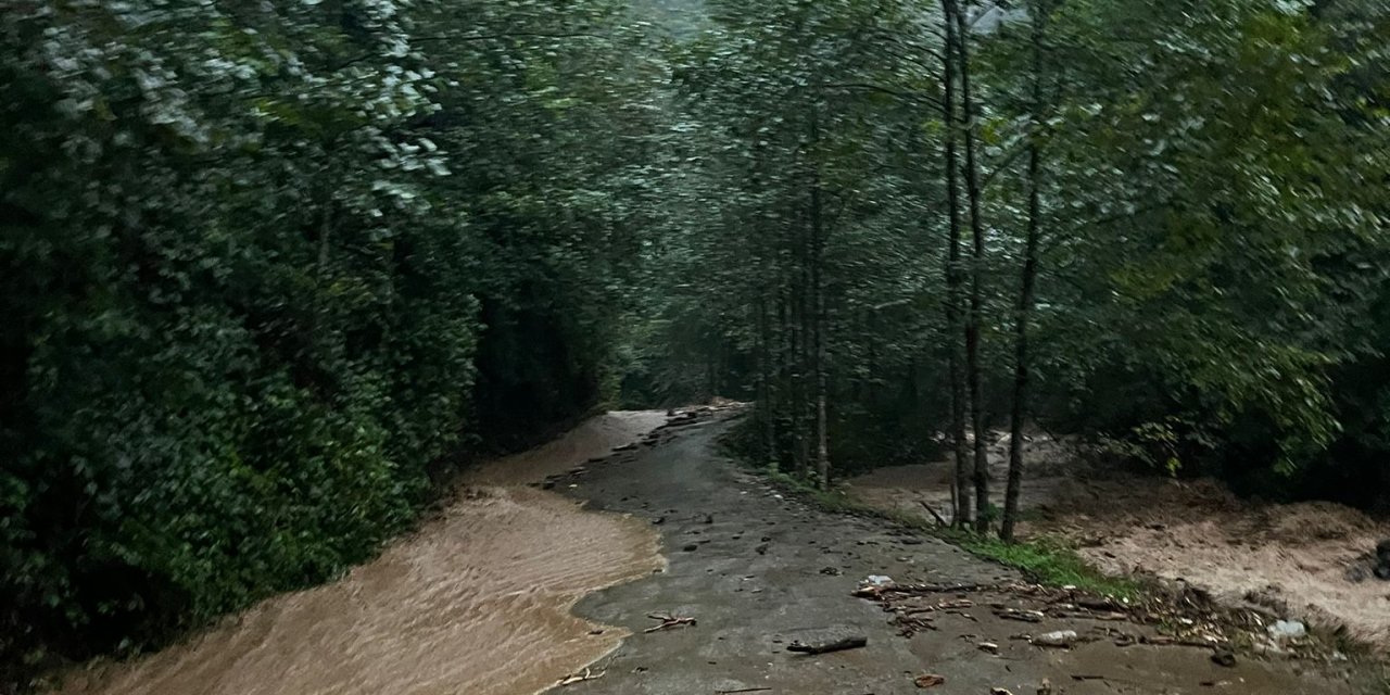 Rize'de Sağanak; Dereler Taştı, Heyelanlar Meydana Geldi, 23 Köy Yolu Ulaşıma Kapandı