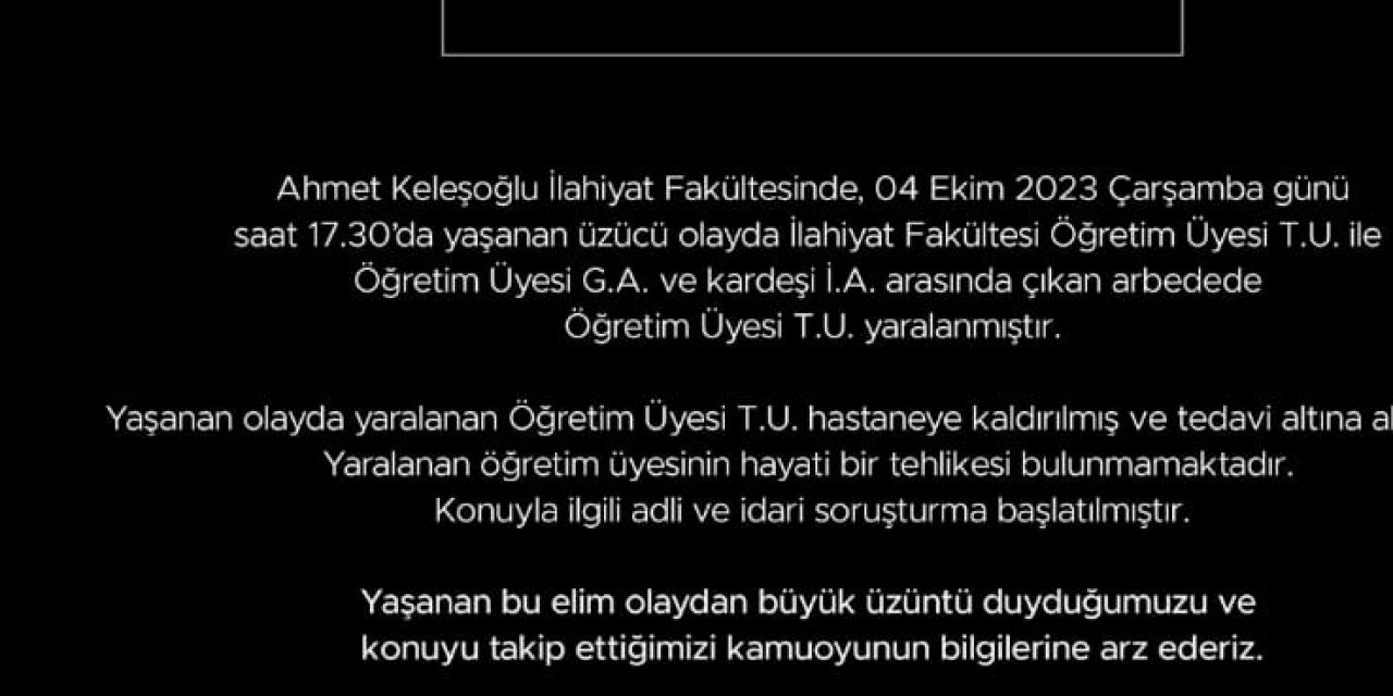 Necmettin Erbakan Üniversitesinde Prof. Dr. Uluç, Silahlı Saldırıda Yaralandı (2)