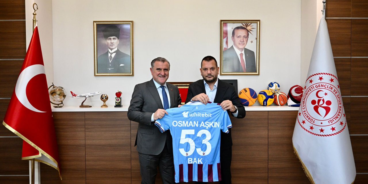 Trabzonspor Başkanı Ertuğrul Doğan’dan Bakan Bak’a Ziyaret