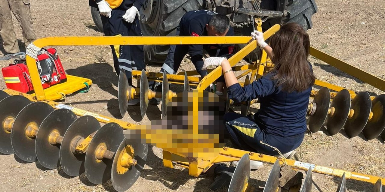 Tarım Makinesinin Altında Kalan Çiftçi Hayatını Kaybetti