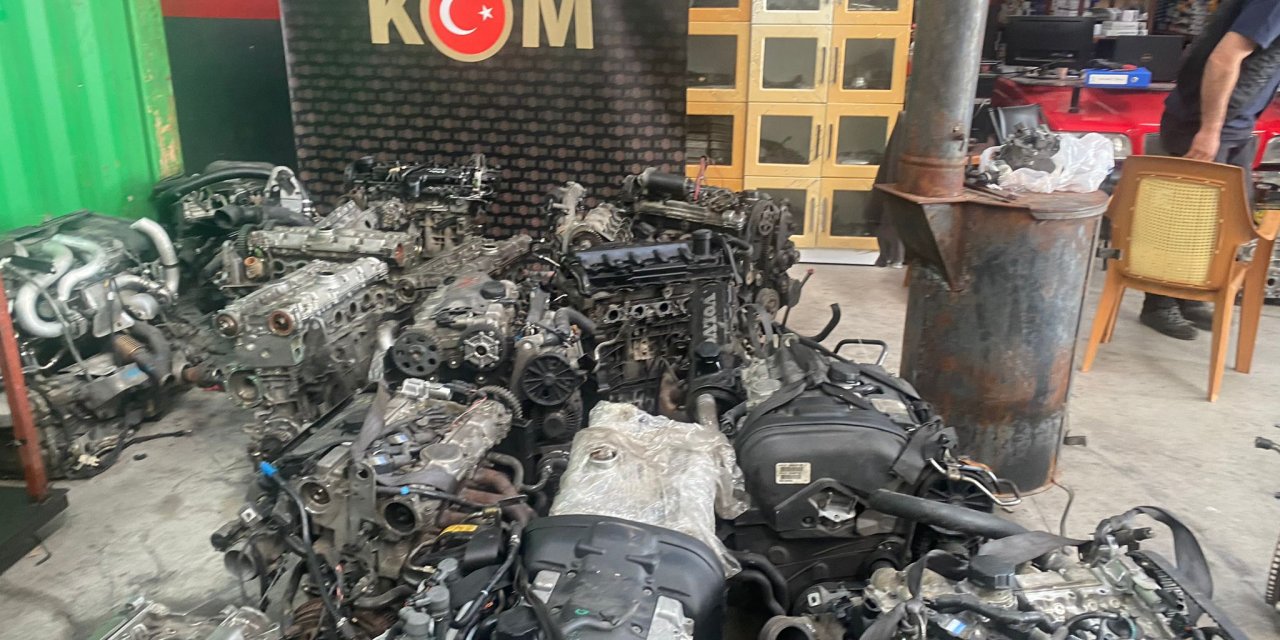 Kayseri'de Kaçak Otomobil Motoru Operasyonu: 1 Gözaltı