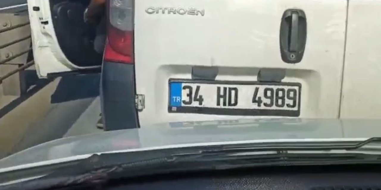 Köprüdeki Trafik Kavgasında Ailenin Korku Dolu Anları