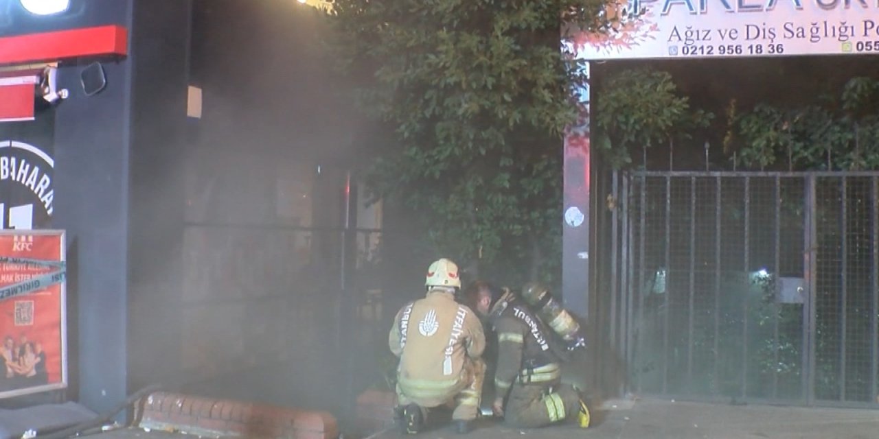 Şişli'de İş Merkezinin Bodrum Katında Yangın; 1 Kişi Hastanaye Kaldırıldı