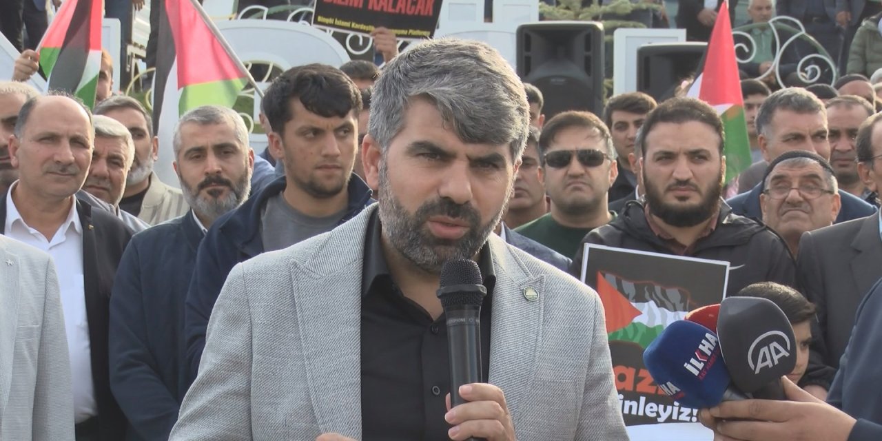 Bingöl'de Filistin'e Destek Açıklaması