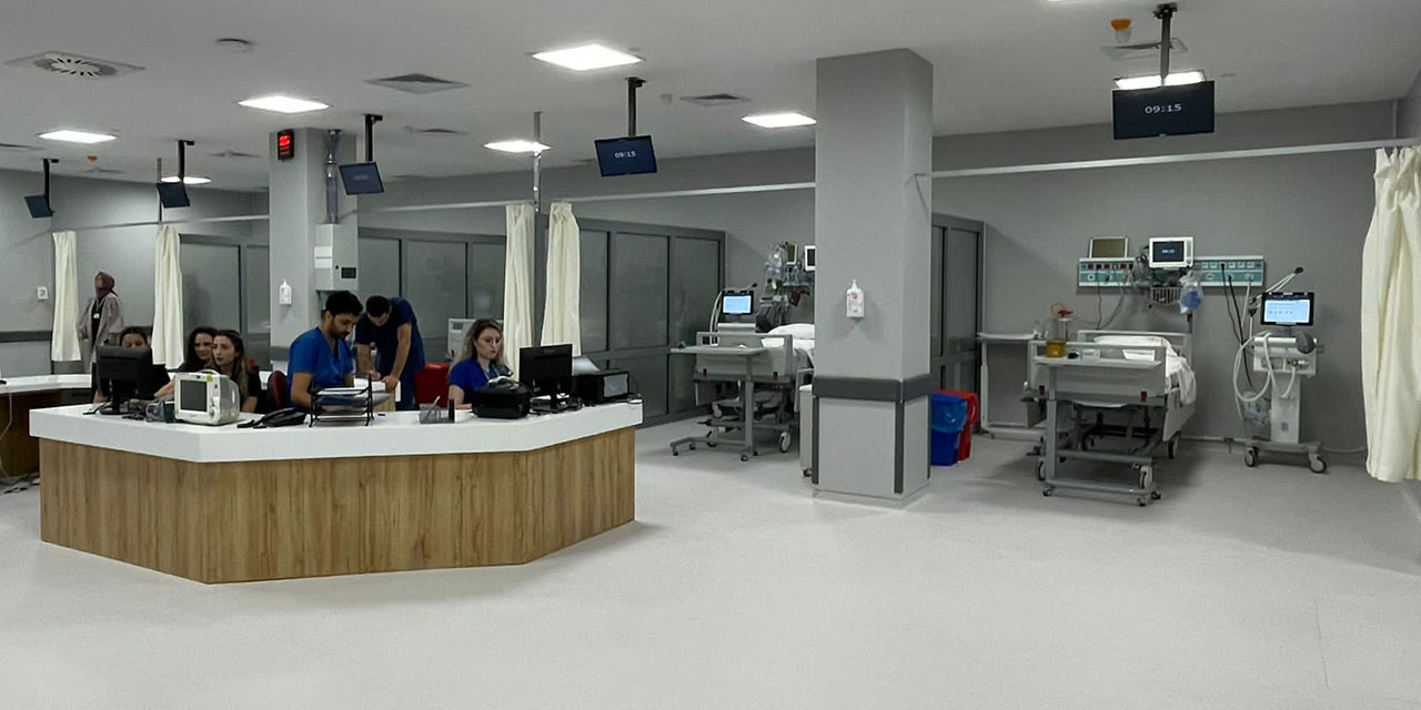 Rize Eğitim ve Araştırma Hastanesinde 12 yataklı erişkin yoğun bakım servisi hizmete girdi