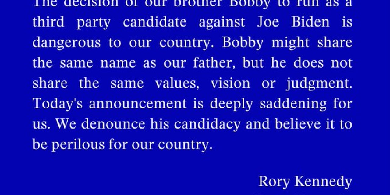 Dört Kardeşi Kennedy’nin Adaylığını Desteklemediklerini Açıkladı