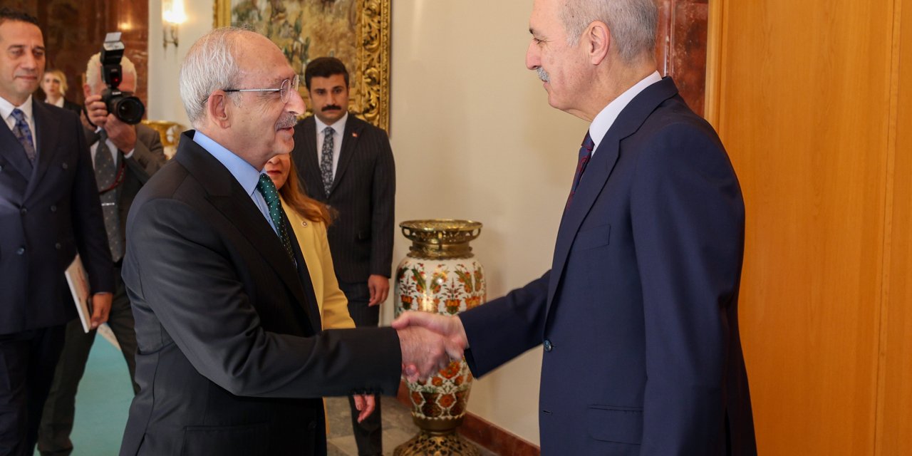 Tbmm Başkanı Kurtulmuş, Kılıçdaroğlu'nu Kabul Etti