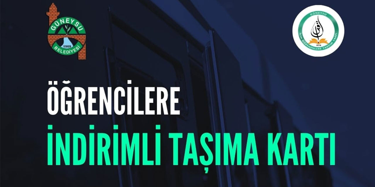 Güneysu Belediyesinden Öğrencilere İndirimli Ulaşım Kartı