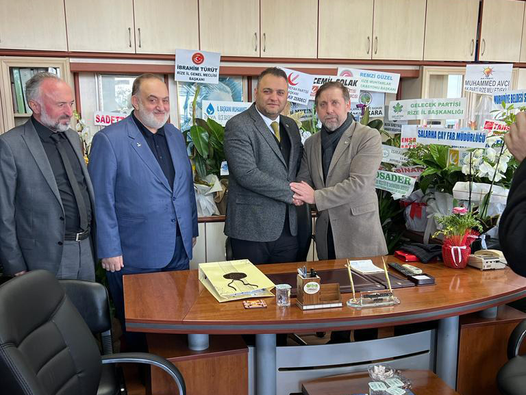 Yeniden Refah Partisi'nden Rize Ziraat Odasına Tebrik Ziyareti