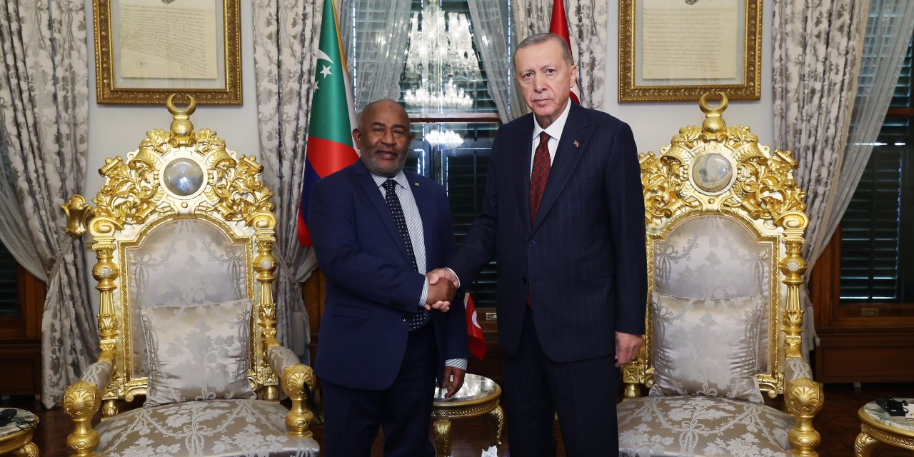 Cumhurbaşkanı Erdoğan Komorlar Birliği Cumhurbaşkanı Azali İle Görüştü