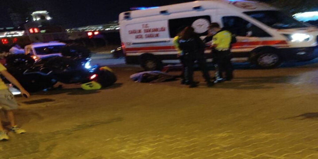 İzmir'de, Kontrolden Çıkan Atv'den Düşen Sürücü Öldü