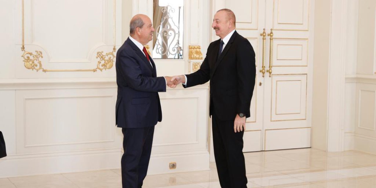 Kktc Cumhurbaşkanı Tatar, Aliyev İle Görüştü