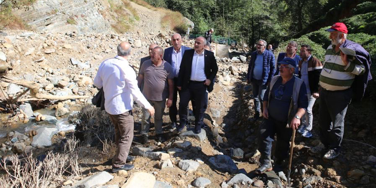 Milletvekili Mertoğlu’ndan Heyelan Bölgesine İnceleme