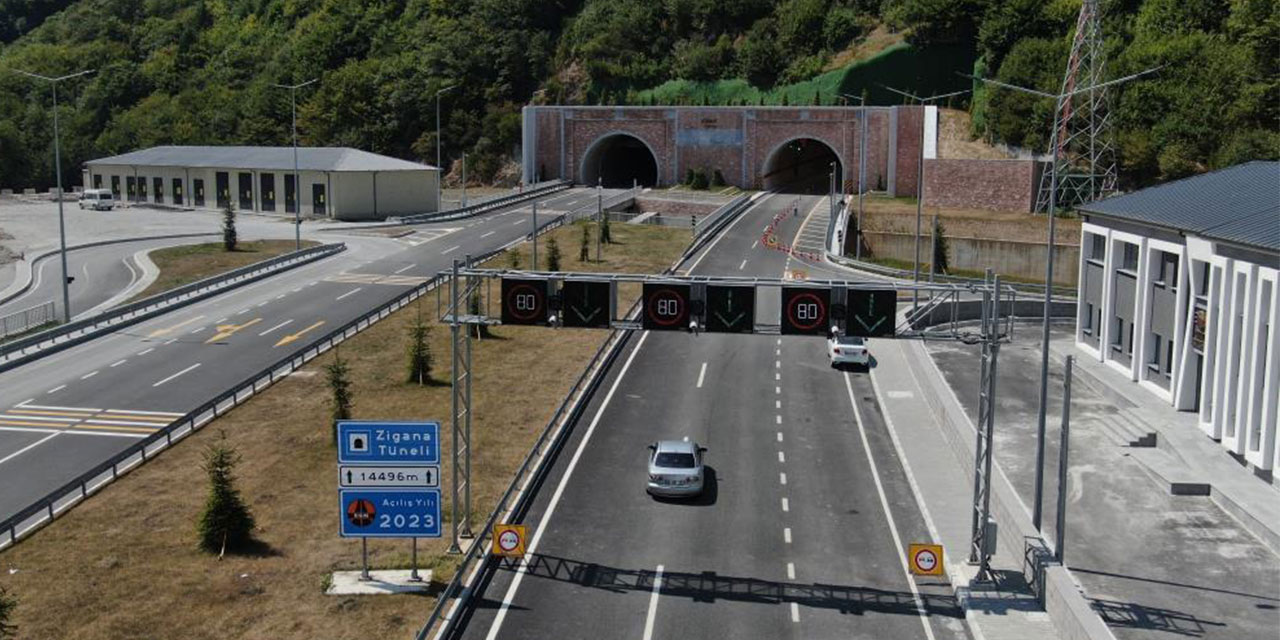 Yeni Zigana Tüneli’ni açıldığı günden bu yana 1 milyonun üzerinde araç kullandı