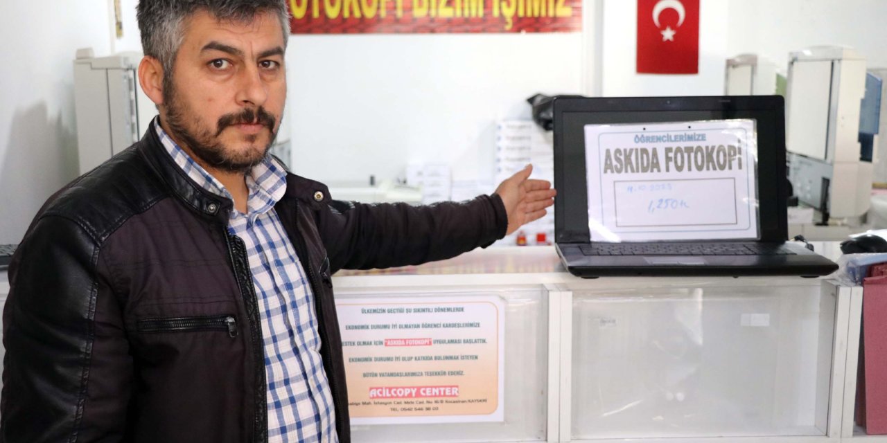 Depremzede Öğrenciler İçin 'Askıda Fotokopi'