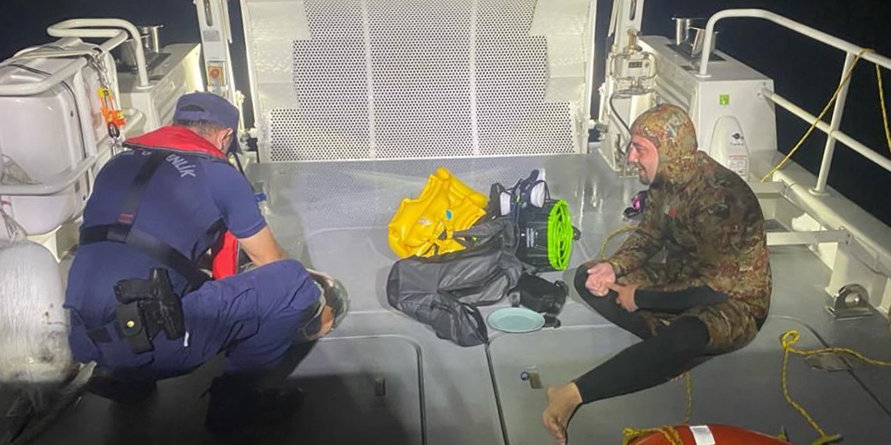 Deniz Skuteri İle Kaş'tan Meis'e Geçmeye Çalışırken Yakalandı