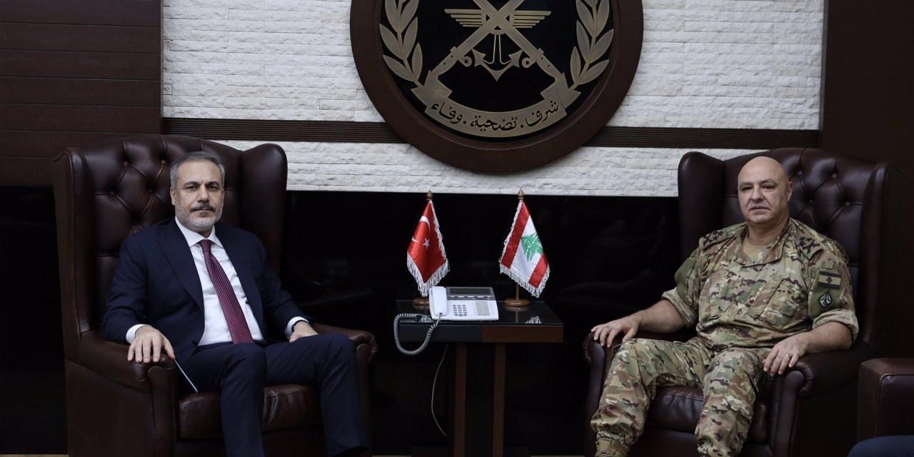 Bakan Fidan, Lübnan Genelkurmay Başkanı Aoun İle Görüştü