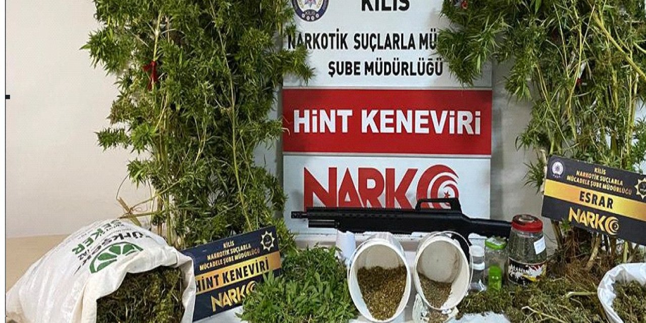 Kilis’te 4 Kilo Esrar Ele Geçirildi