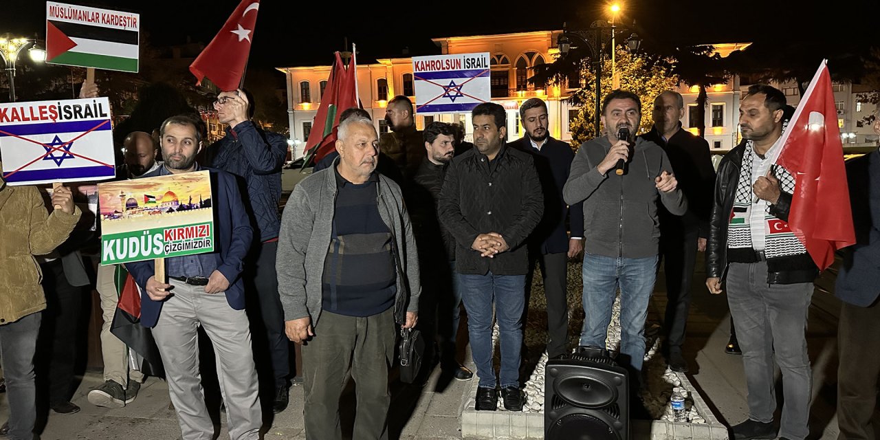 Tekirdağ'da Vatandaşlar Filistin’e Destek İçin Sokaklara Çıktı