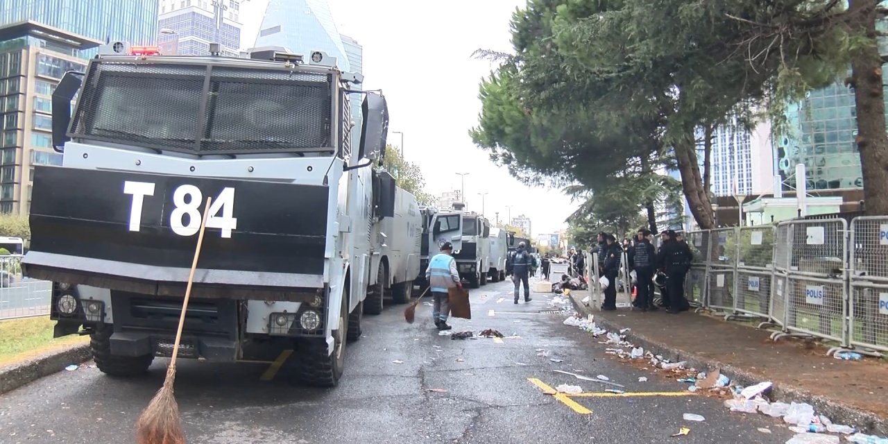 İsrail Başkonsolosluğu'nun Çevresi Demir Bariyerlerle Kapatıldı