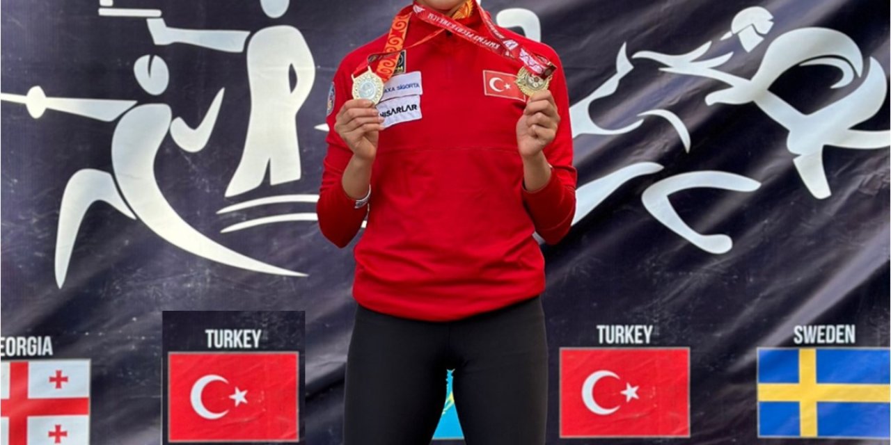İlke Özyüksel, Kırgizistan'da Altın Madalyanın Sahibi Oldu