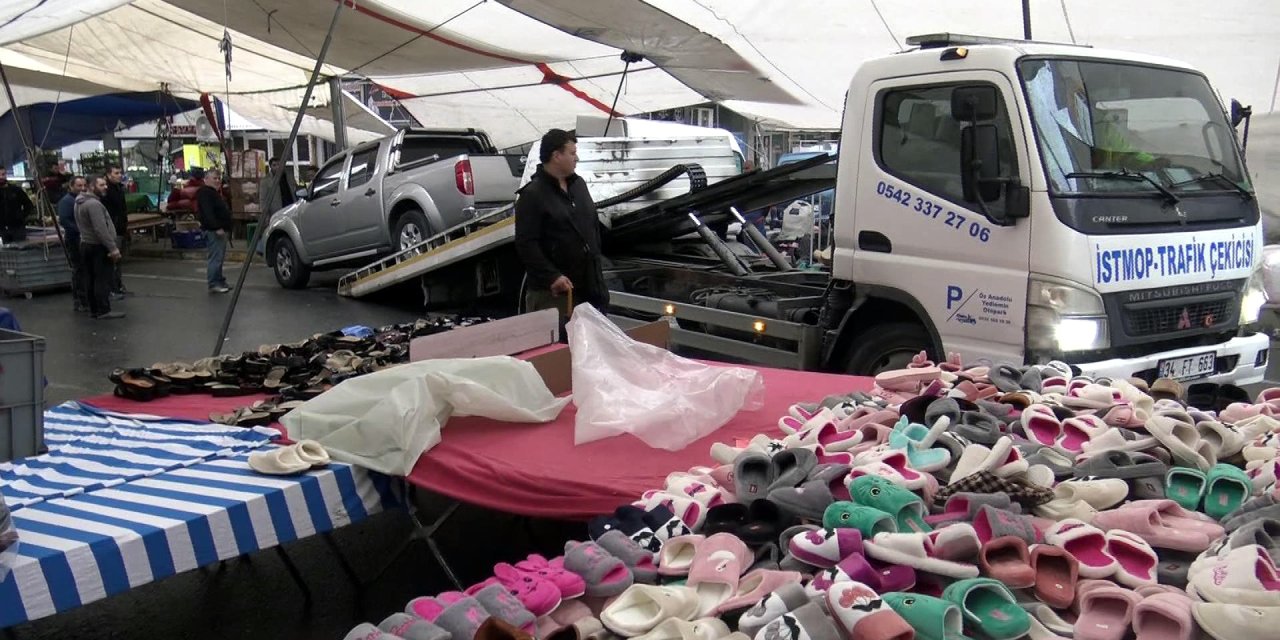 Avcılar'da Pazara Bırakılan Araçlara Çekici Operasyonu