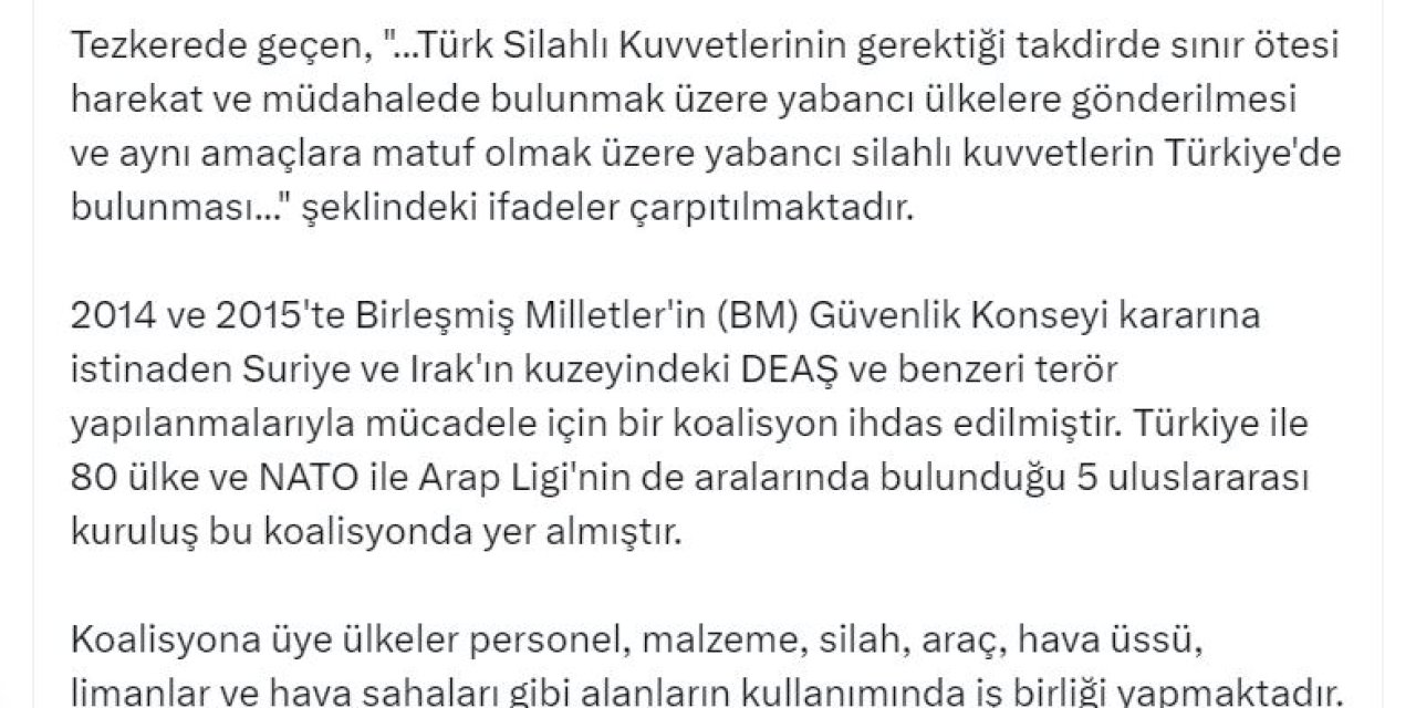 İletişim Başkanlığı: Yabancı Askerlerin Gelip Türkiye'ye Yerleşmesi Söz Konusu Değil