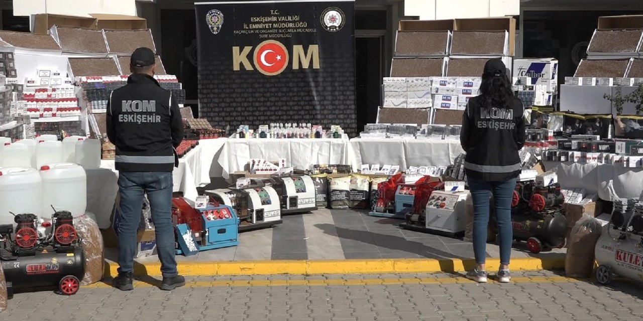 Eskişehir'de Polis, Son 1 Ayda 5 Milyon Liralık Kaçak Malzeme Ele Geçirdi