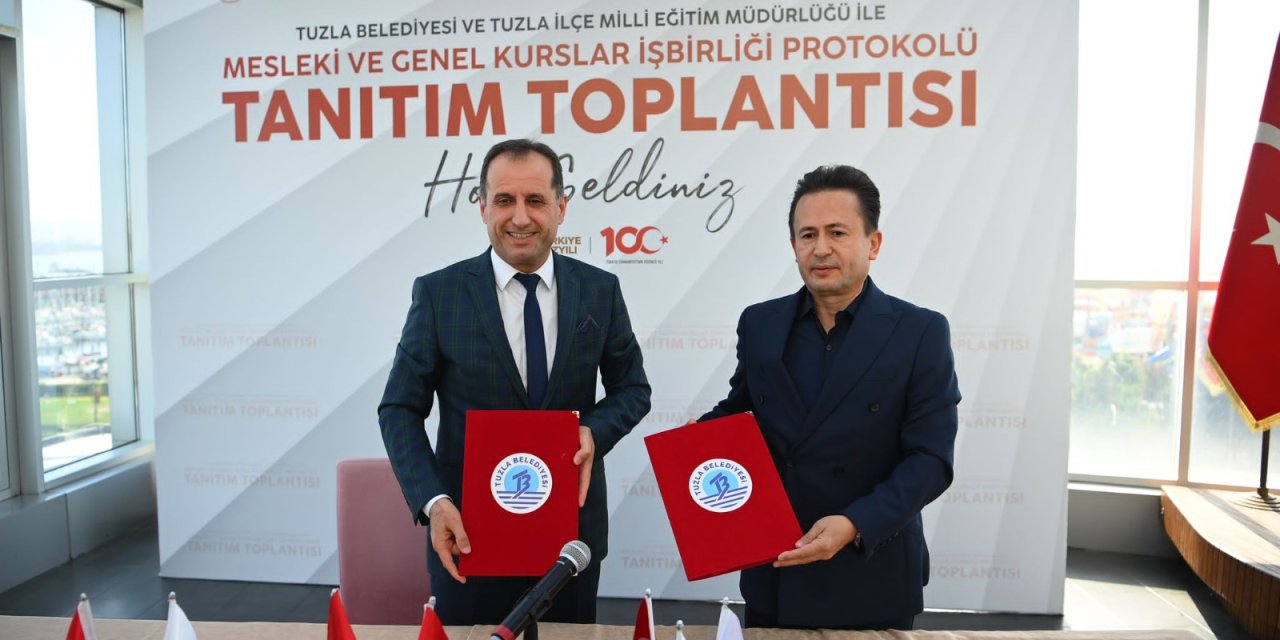 Tuzla'da Eğitimde İş Birliği: Mesleki Ve Genel Kurslar İş Birliği Protokolü Başlatıldı