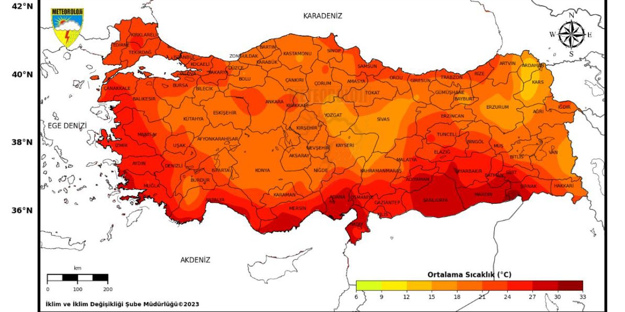 53 Yılın En Sıcak 7'nci Yazı, En Sıcak 6'ncı Eylülü