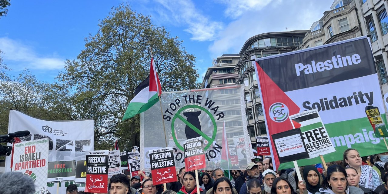 Londra’da Filistin Protestosu