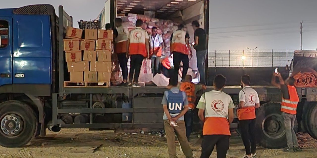 Gazze’ye 15 Tır’lık İnsani Yardım