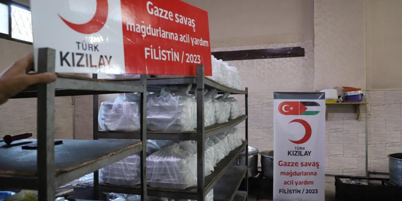 Kızılay’ın Gazze’deki Aşevi Yeniden Yemek Çıkarmaya Başladı