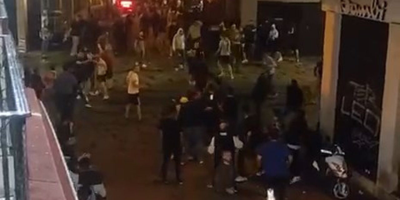 Taksim'de Bayern Münih Taraftarı Olay Çıkardı