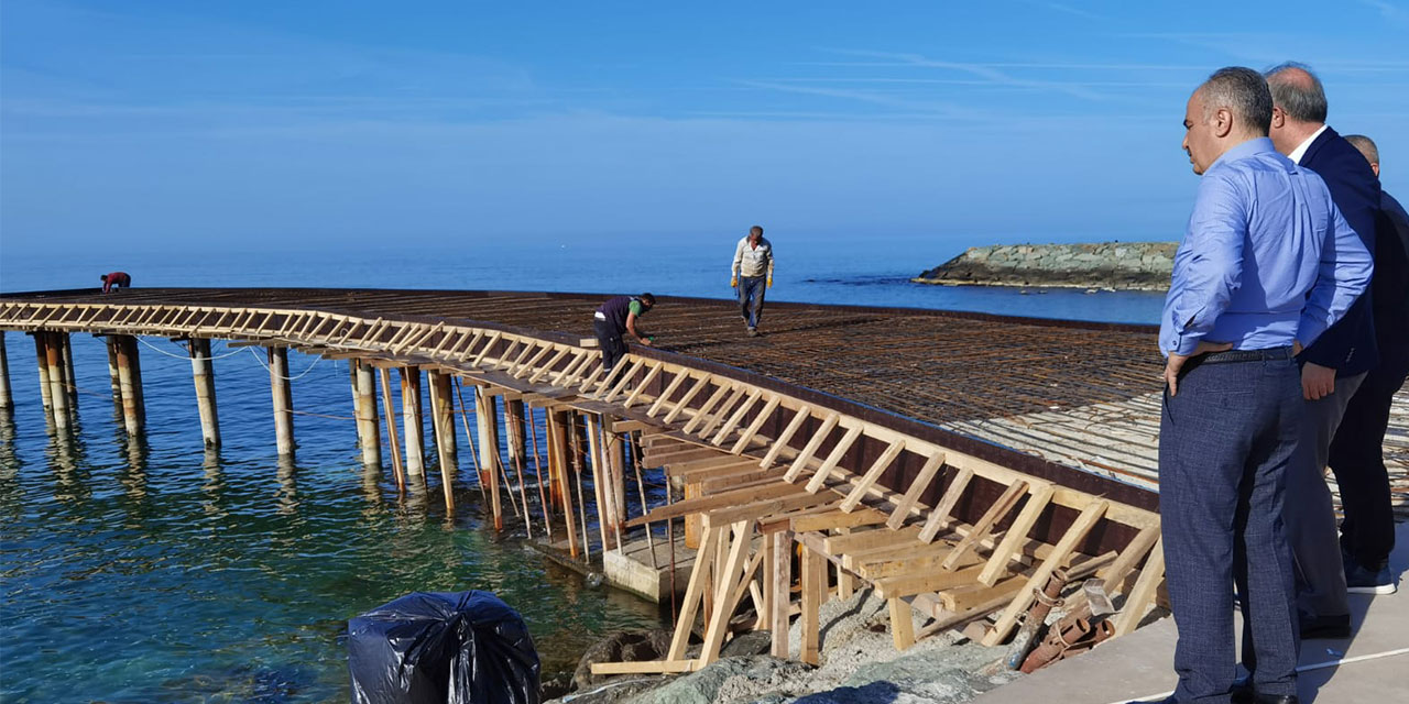 Rize Belediye Başkanı Metin  yatırımları yerinde inceledi
