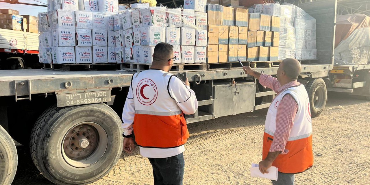 Gazze’ye 20 Tır’lık İnsani Yardım Malzemesi