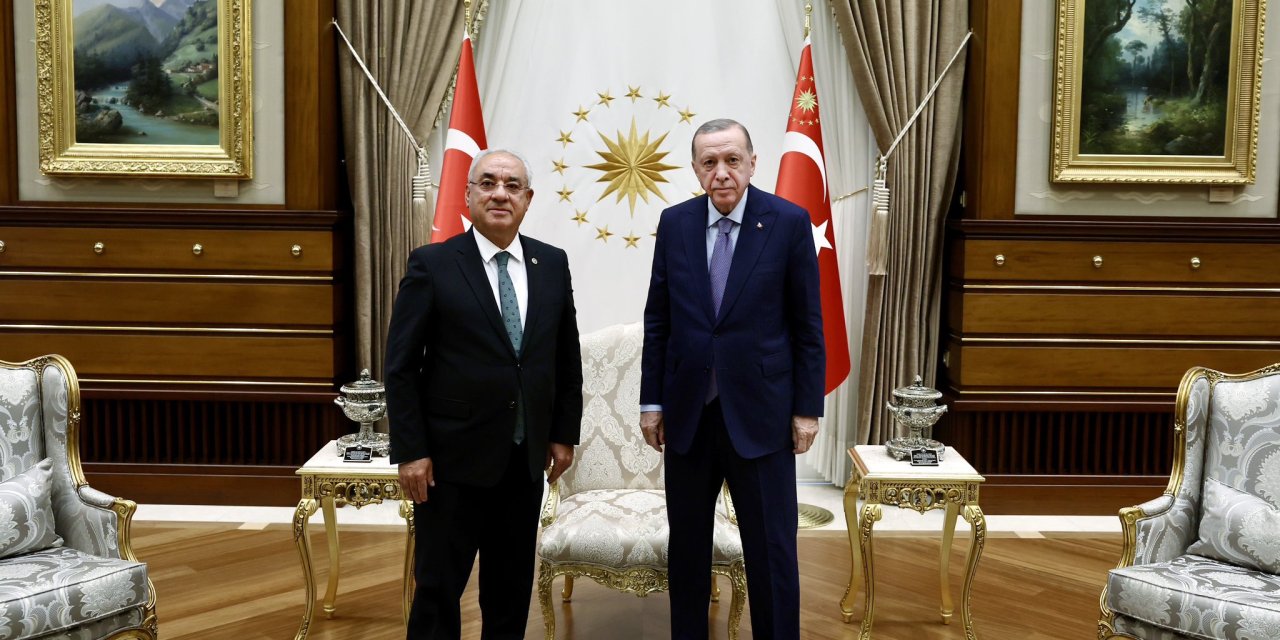 Cumhurbaşkanı Erdoğan, Dsp Genel Başkanı Aksakal İle Görüştü