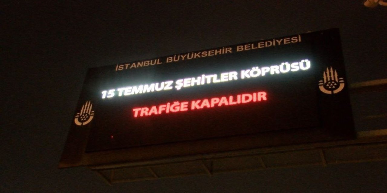 15 Temmuz Şehitler Köprüsü, Cumhuriyet Bayramı Etkinlikleri Provası Kapsamında Trafiğe Kapatıldı