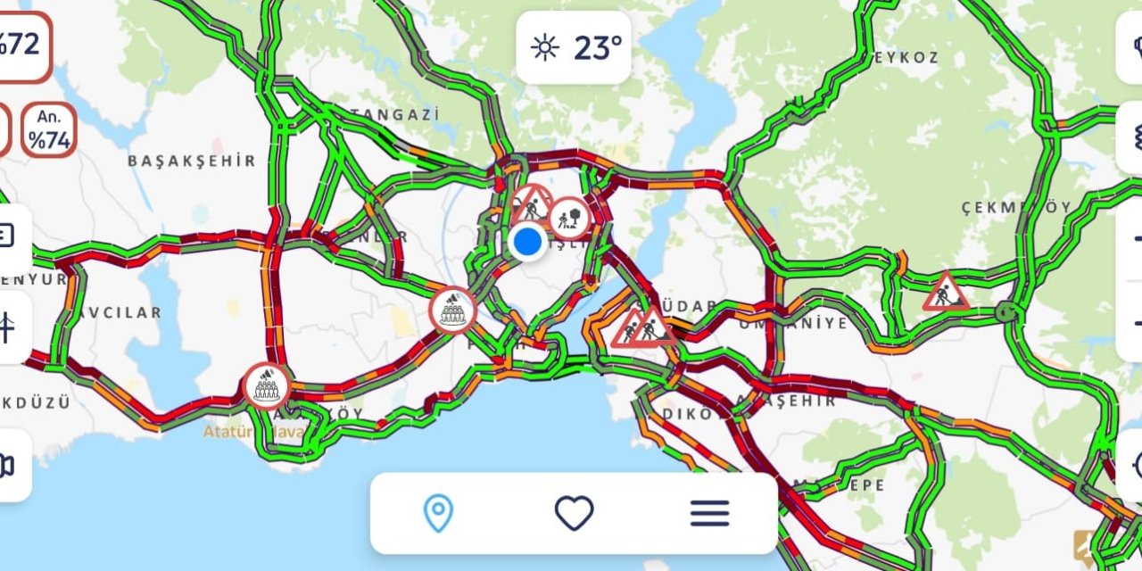 İstanbul'da Cuma Trafiği