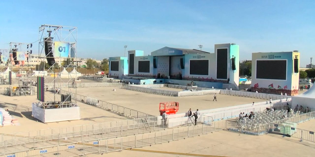 Büyük Filistin Mitingi İçin Hazırlıklar Tamamlandı