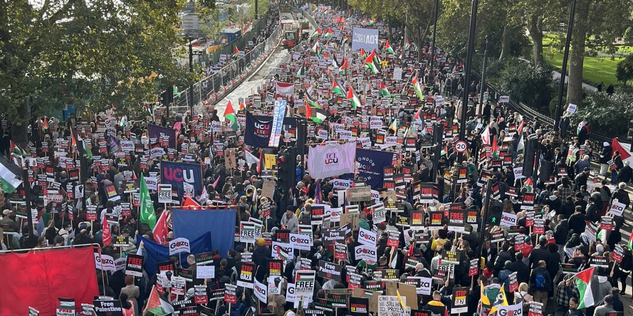 Londra’da İkinci Büyük Filistin’e Destek Protestosu Başladı